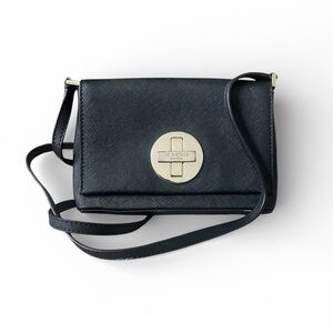 Kate Spade Newbury Lane Sally Black Turn-Lock Crossbody